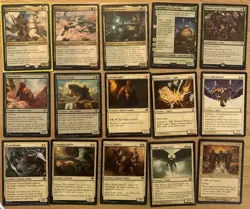 Budget Casual MTG Commander Deck Green White Mounts Wylie Duke, Atiin Hero Ready - Image 1