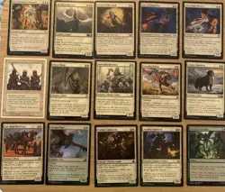 Budget Casual MTG Commander Deck Green White Mounts Wylie Duke, Atiin Hero Ready - Image 3