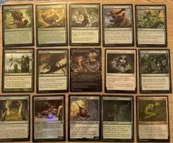 Budget Casual MTG Commander Deck Green White Mounts Wylie Duke, Atiin Hero Ready - Image 4