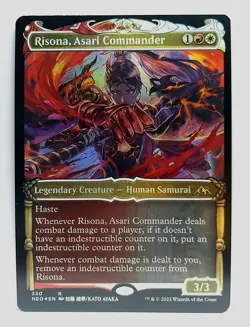 Risona, Asari Commander - Foil Showcase Kamigawa: Neon Dynasty MTG - Image 1
