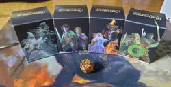 All 4 Lord Of The Rings Precon Commander Decks Plus Limited Edition Spindown Die - Image 1
