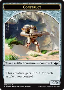 1 x Construct Token - Foil - Modern Horizons - NM-Mint - MTG - Image 1