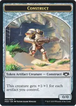1x Construct Token Light Play MTG Magic - Kid Icarus - - Image 1