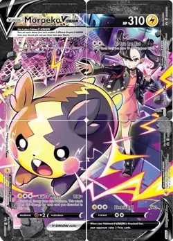 Pokemon TCG Morpeko V-Union 4 Card Set SWSH287, SWSH288, SWSH289, SWSH290 Promo - Image 1