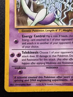Mewtwo Wizards Promo 12 WoTC 2000 Nintendo Power Magazine Pokemon Card Rare HP - Image 5