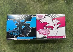 Black Bolt and White Flare ETB - IN HAND Ready to Ship Pokemon TCG New & Sealed - Image 1