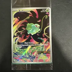 Bulbasaur 133/132 Mega Evolution Box Topper Stamp Stamped Promo Pokemon Card (LP - Image 1