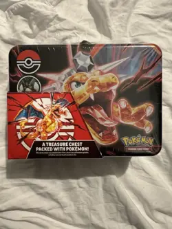 Pokemon TCG Charizard Fall Collector Treasure Chest Tin 2023 - SEALED - Image 1