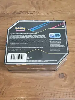 Pokemon Crown Zenith Galarian Moltres Tin Promo + 5 Booster Packs! NM Sealed - Image 2