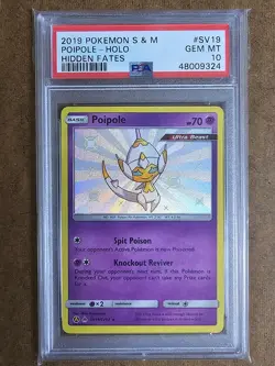 Pokemon S&M Hidden Fates Shiny Poipole SV19/SV94 PSA 10 - Image 1