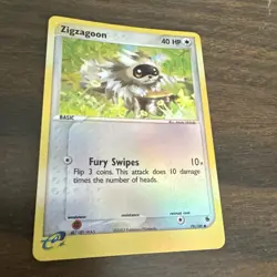 Pokemon TCG Zigzagoon EX Ruby and Sapphire 79/109 Reverse Holo Common - Image 2