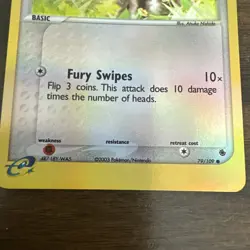Pokemon TCG Zigzagoon EX Ruby and Sapphire 79/109 Reverse Holo Common - Image 5