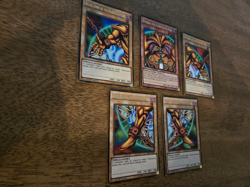 Exodia The Forbidden One Full 5 Card Set Gold Rare PGL2 NM - Image 2