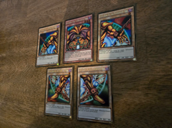 Exodia The Forbidden One Full 5 Card Set Gold Rare PGL2 NM - Image 3