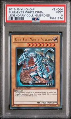 YuGiOh Blue-Eyes White Dragon LC01-EN004 Ultra Rare Limited Edition PSA 9 - Image 1