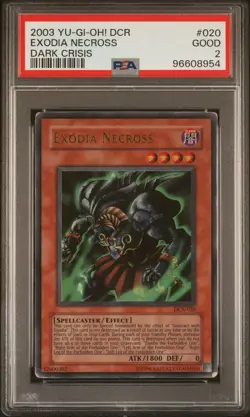 2003 YU-GI-OH! DCR-DARK CRISIS #020 EXODIA NECROSS PSA 2 - Image 1