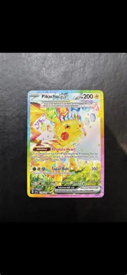 Pokemon TCG SV Surging Sparks Pikachu EX Card 238/191 Sir - Image 1