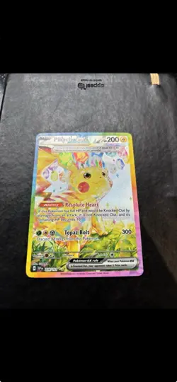 Pokemon TCG SV Surging Sparks Pikachu EX Card 238/191 Sir - Image 3