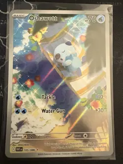 Pokemon TCG White Flare Oshawott Illustration Rare Card 105/86 English NM 🔥 - Image 1