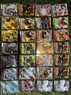 Pokemon Card Lot 35 OFFICIAL TCG Cards + Ultra Rare | VMAX GX EX VSTAR OR V! - Image 1