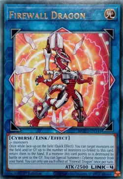 MGED-EN141 FIREWALL DRAGON ALT ART RARE 1ST EDITION YuGiOh CARD - Image 1