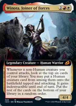 MTG English Extended Art Winota Joiner Of Forces NM Normal - Image 1