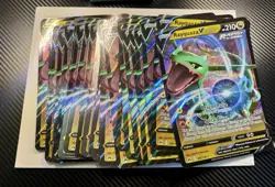 Lot of Rayquaza V Jumbo Cards - Rapid Strike 100/159 Oversized Pokemon NM Holo - Image 1