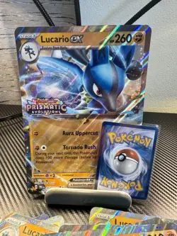 Lot Of Lucario Ex Jumbo Cards - Prismatic Evolutions 051/131 Pokemon Oversized - Image 2