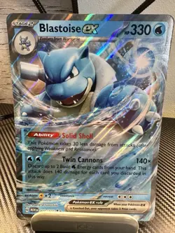 Lot Of Blastoise Ex Jumbo Cards- Scarlet & Violet 151 009/159 Pokemon Oversized - Image 1