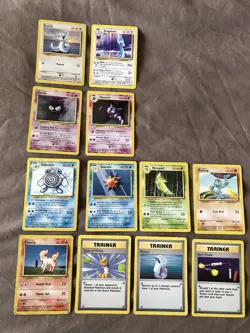12 x Base Set - WOTC 1999-2000 - Mixed - Pokemon Card's Common/Uncommon/Rare - Image 1