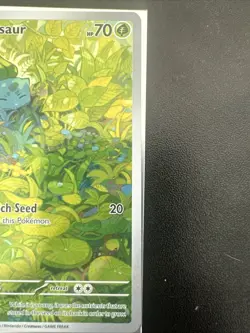 Pokemon TCG Bulbasaur Scarlet & Violet 151 Holo Illustration Rare Card 166/165 - Image 2