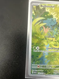 Pokemon TCG Bulbasaur Scarlet & Violet 151 Holo Illustration Rare Card 166/165 - Image 3