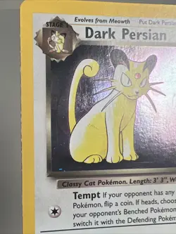 LP- Dark Persian 17 Holo WoTC Promo AUTHENTIC Pokemon Card - Image 2