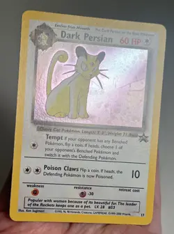 LP- Dark Persian 17 Holo WoTC Promo AUTHENTIC Pokemon Card - Image 5