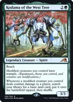 Kodama of the West Tree - Foil Prerelease Promo Kamigawa: Neon Dynasty LP MTG - Image 1