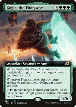 Kogla, the Titan Ape - Foil Extended Art IKO HP MTG - Image 1