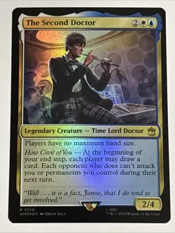 MTG Universes Beyond: Doctor Who The Second Doctor Foil 0156 NM Rare - Image 1