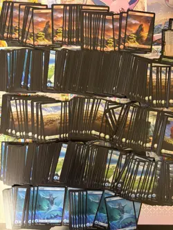 Lot of Magic: The Gathering Final Fantasy Full art land and C/UC bulk MTG - Image 2