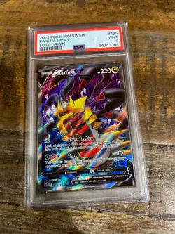 POKEMON 2022 Lost Origin Full Art GIRATINA V #185 PSA 9 Mint RARE - Image 1