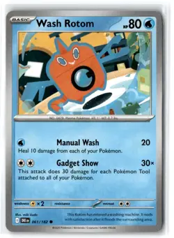 2025 Scarlet & Violet Series - Destined Rivals Wash Rotom #61 Common - Image 1