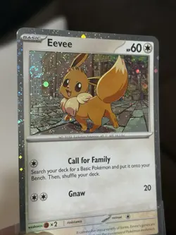 Bleed Error SWIRL Eevee SVP 200 Cosmo Galaxy Swirl Pokemon Destined Rivals NM A - Image 2
