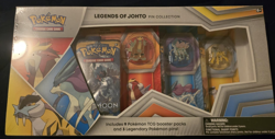 Pokemon TCG Legends of Johto Pin Collection Box - New Sealed (9 Packs, 3 Pins) - Image 1