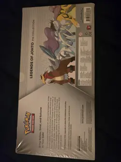Pokemon TCG Legends of Johto Pin Collection Box - New Sealed (9 Packs, 3 Pins) - Image 5