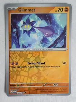 Glimmett #122/197 Obsidian Flames 2023 Reverse Holo Pokemon TCG - Image 1
