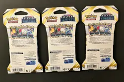 Pokemon 3X SILVER TEMPEST SLEEVED BOOSTER PACK-3 Different Art Work with Lugia - Image 2