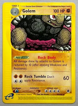 Pokemon Golem #49/165 Non-Holo Rare - 2002 Expedition Base Set - NM or Better! - Image 1