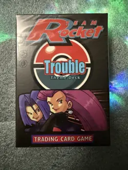 2000 WOTC POKEMON Team Rocket Trouble Theme Deck (Factory Sealed) 742818061803 - Image 1