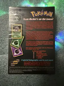 2000 WOTC POKEMON Team Rocket Trouble Theme Deck (Factory Sealed) 742818061803 - Image 2