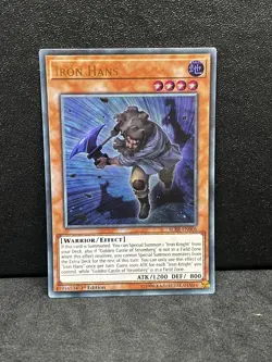 Yugioh Iron Hans BLRR-EN006 Ultra Rare 1st Ed NM - Image 1