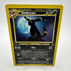 Pokemon TCG Umbreon Neo Discovery Holo Card 13/75 Unlimited Rare 2001 MP - Image 1